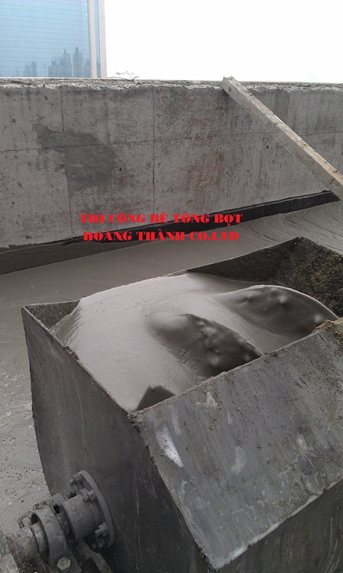 Trộn bê tông bọt